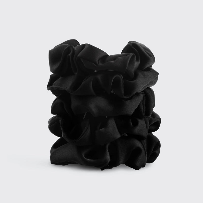 Satin Scrunchie Zwart