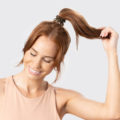 Satin Scrunchie Zwart