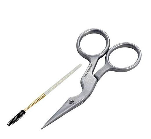 Eyebrow scissors with brush