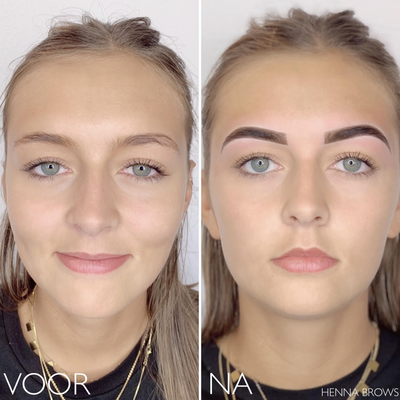 Exclusive brow tint treatment